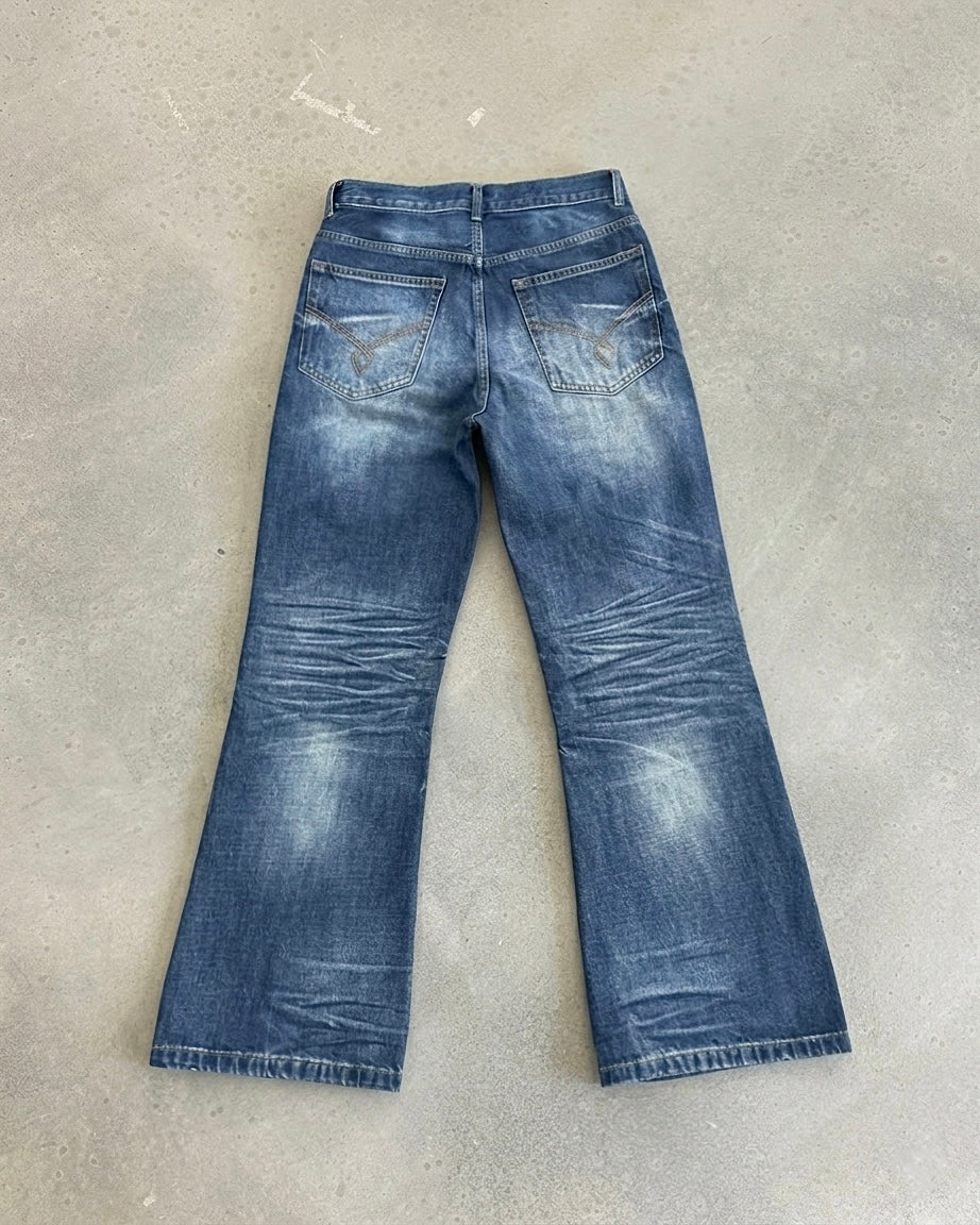 Nevada Whisker Flared Denims