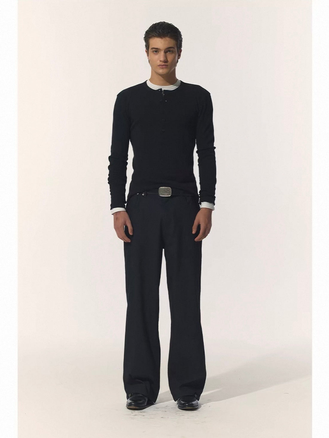 Slim Fit Henley Long Sleeve