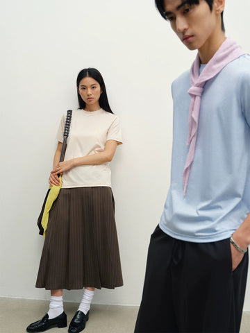 Slub Yarn Crewneck Short-Sleeve Tee