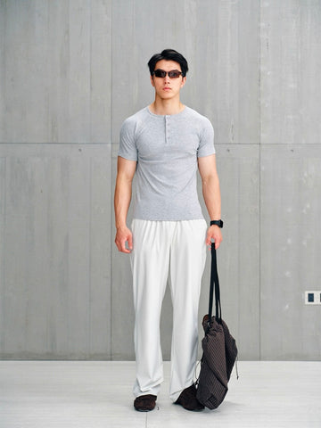 Stretch Henley Short-Sleeve Tee