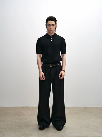 Pleated A-Line Trousers