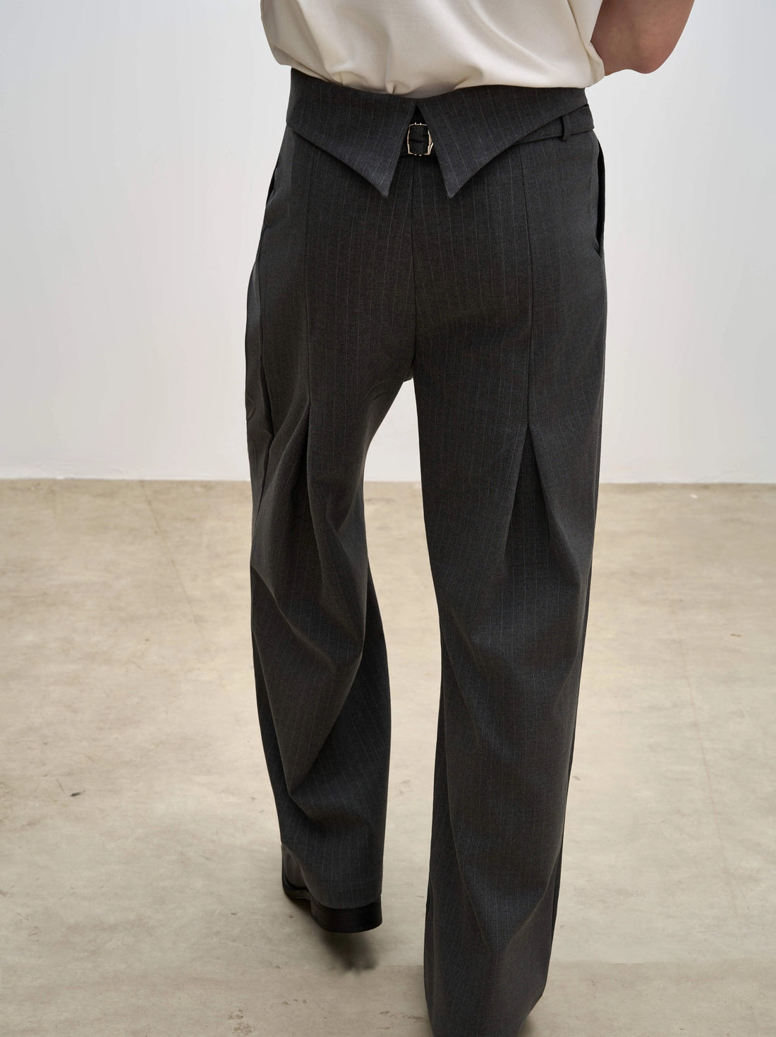 Striped Pleated Kendo Trousers