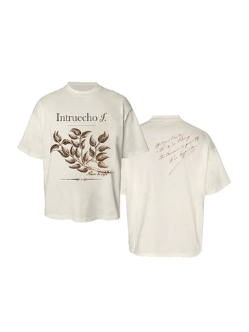 Intruecho Leaf-Print Short‑Sleeve Tee