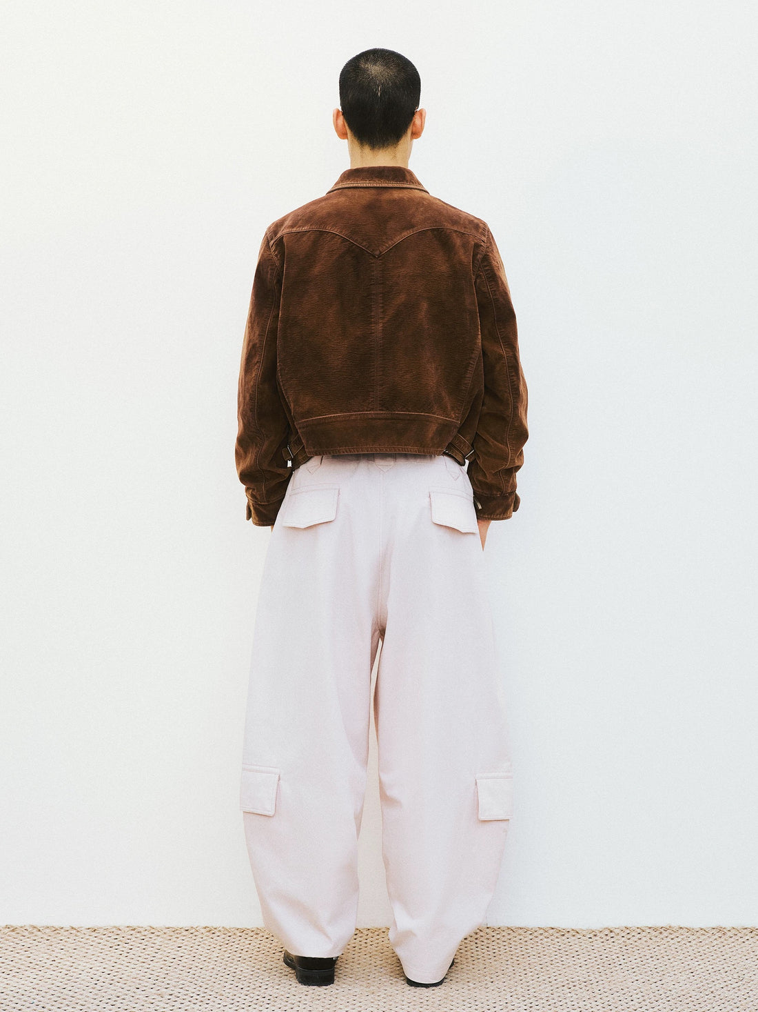 Vermo Distressed Suede Boxy Jacket